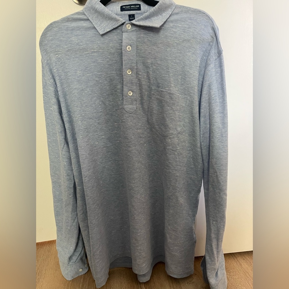 Peter Millar Light Blue Polo Shirt